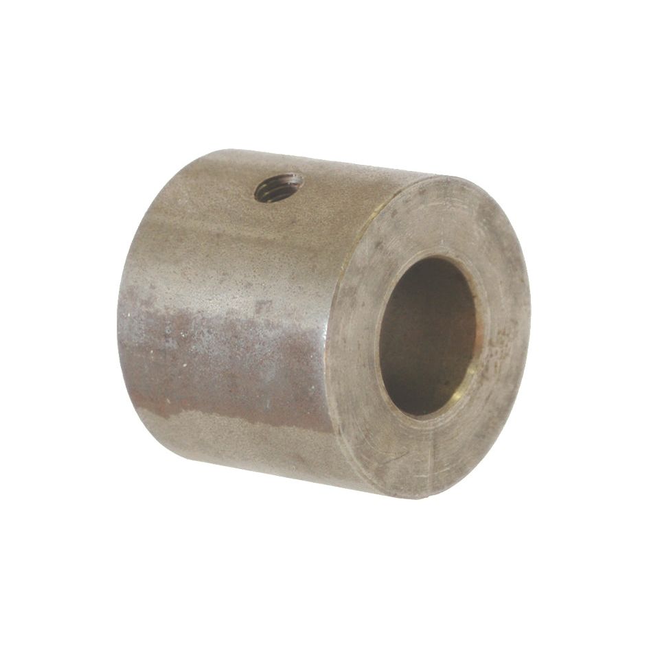 A WELD ON BUSH 25MM BORE, identified by Sparex Part No. S.31216, is a cylindrical metal coupling with a hollow center and a small screw hole on the side, compatible with Sparex components.