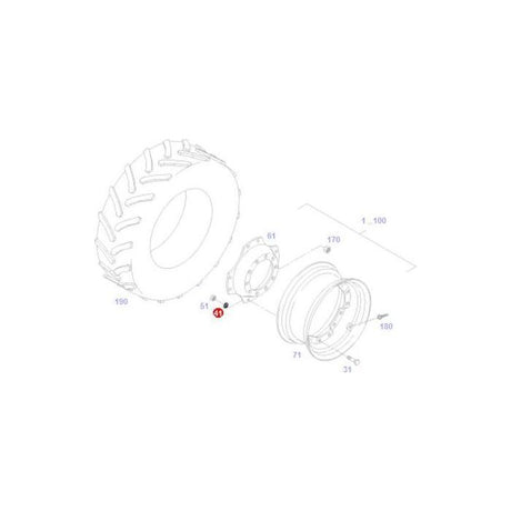 Washer - ACW0669890 - Massey Tractor Parts