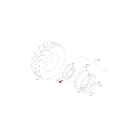 Washer - ACW0669890 | OEM |  parts | Wheel Nuts-Fendt-Axles & Power Train,Containers & Storage,Engine & Filters,Farming Parts,Fuel Delivery Parts,Injectors & Nozzles,Parts Washers,Rear Axle,Screws & Fasteners,Towing & Fasteners,Tractor Parts,Washers,Workshop & Merchandising,Workshop Equipment