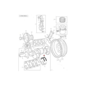 Massey Ferguson Washer Crankshaft - 735112M1 | OEM | Massey Ferguson parts | Crankshafts & Pulleys-Massey Ferguson-Block Components,Containers & Storage,Crankshafts & Pulleys,Engine & Filters,Engine Parts,Farming Parts,Fuel Delivery Parts,Injectors & Nozzles,Parts Washers,Screws & Fasteners,Towing & Fasteners,Tractor Parts,Washers,Workshop & Merchandising,Workshop Equipment