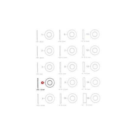 Washer Flat M6 - 390971X1 - Massey Tractor Parts