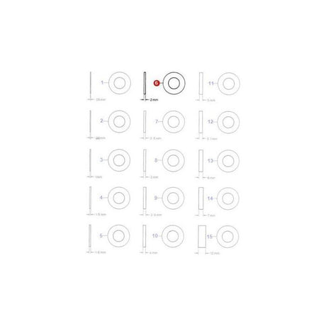 Washer Flat M8 - D20400506 - 391039X1 - Massey Tractor Parts