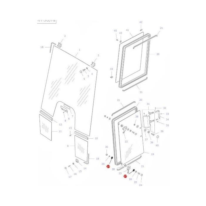 Washer Flat M8 - VJD8007 - Massey Tractor Parts