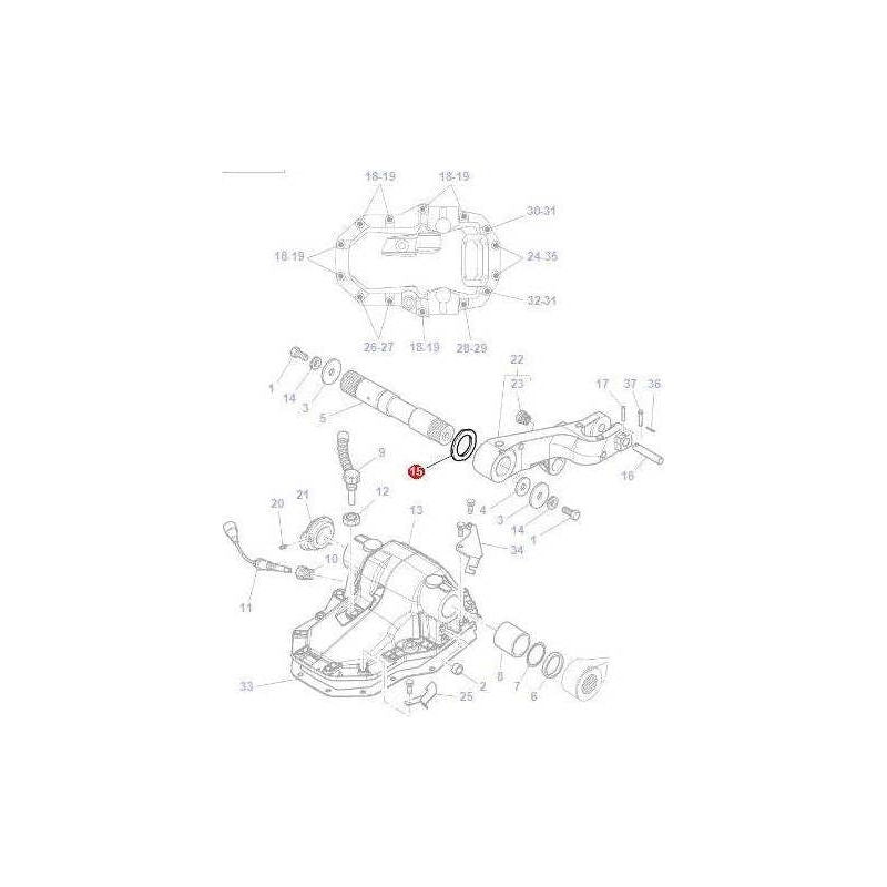 Massey Ferguson Washer Lift Shaft - 3793675M1 | OEM | Massey Ferguson parts | Linkage-Massey Ferguson-Containers & Storage,Engine & Filters,Farming Parts,Fuel Delivery Parts,Hydraulic Lift Components,Hydraulics,Injectors & Nozzles,Parts Washers,Screws & Fasteners,Towing & Fasteners,Tractor Hydraulic,Tractor Parts,Washers,Workshop & Merchandising,Workshop Equipment