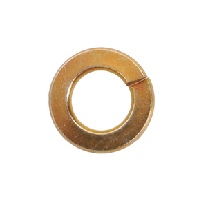 A Massey Ferguson - Washer Spring 1/4 - 353441X1 from AGCO, featuring a metallic design with a springy gap.