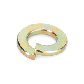 A close-up of the Massey Ferguson M6 helical metallic split lock washer, designed as a spring to prevent the loosening of bolted joints, branded by AGCO (model number 339375X1).