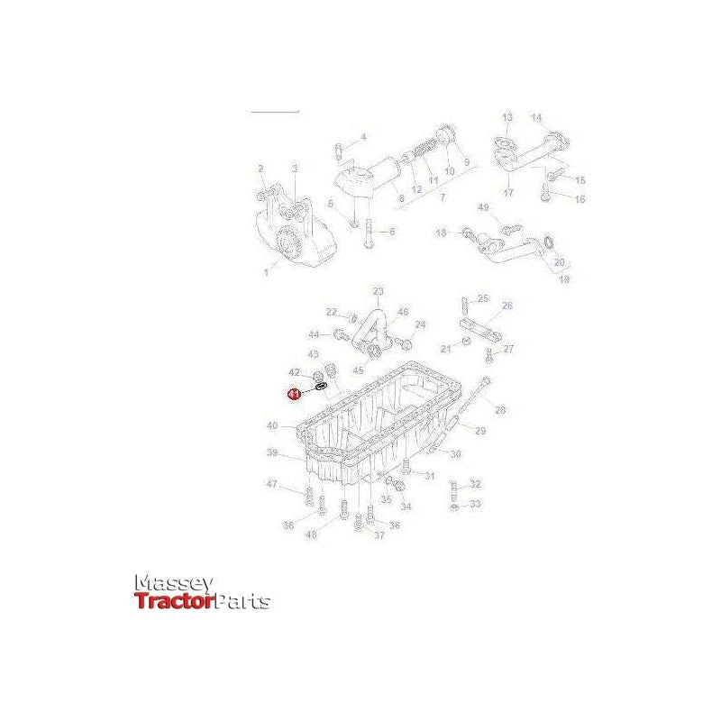 Massey Ferguson Washer Sump Bung - 1476281X1 | OEM | Massey Ferguson parts | Oil Sumps & Plugs-Massey Ferguson-Engine & Filters,Engine Parts,Farming Parts,Oil & Sump Components,Tractor Parts