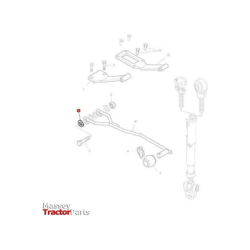 Massey Ferguson Washer Top Link Lock - 391212X1 | OEM | Massey Ferguson parts | Linkage-Massey Ferguson-Combine,Farming Parts,Harvesting & Cutting,Machinery Parts,Miscellaneous,Tractor Parts