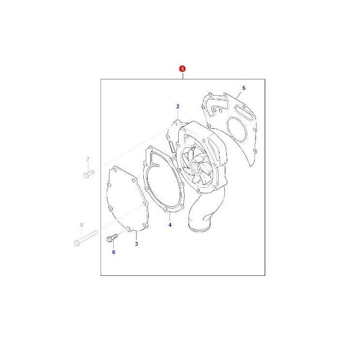 Water Pump - ACP0230380 - Massey Tractor Parts