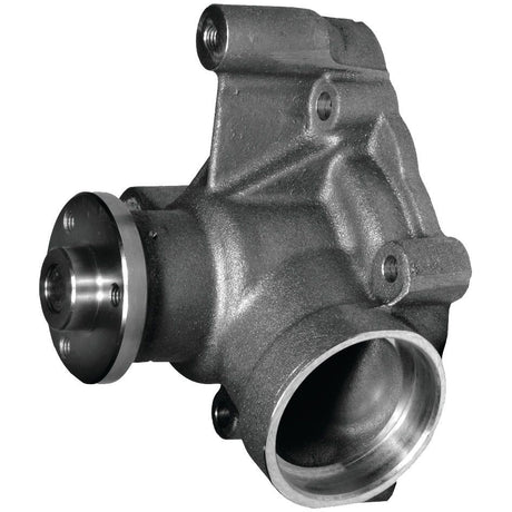 A Sparex Water Pump Assembly (Part No. S.39894), a metal automotive component featuring multiple holes and a cylindrical opening, designed for use in Fendt or Deutz-Fahr equipment.