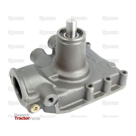 An image of the Sparex Water Pump Assembly (Part No. S.40039) showcases its metallic housing and visible shaft, set against a background featuring the Sparex brand watermark and compatibility with Perkins A4.318 engines.