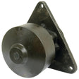 The Sparex Water Pump Assembly (Part No. S.57792) is a triangular metal mounting bracket with attached cylindrical component, designed with two bolt holes for securing. This versatile assembly is ideal for various applications, including use in John Deere machinery.