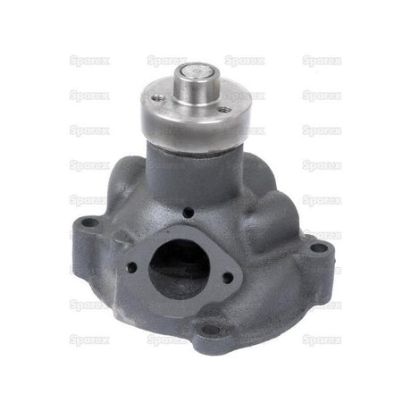 A Sparex Water Pump Assembly (S.59032) with mounting holes and a central opening on top, showcasing an impeller in the front view against a white background.