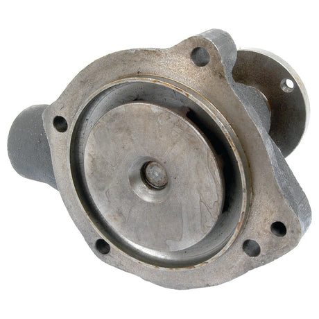 Close-up view of the **Water Pump Assembly (Supplied with Pulley) - S.66718** by Sparex, featuring a round central component, four bolt holes, and two cylindrical extensions.