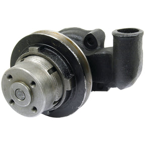 A Water Pump Assembly (Supplied with Pulley) - S.60330 from Sparex, featuring a cylindrical component, connecting pipe, and a 12mm pulley.