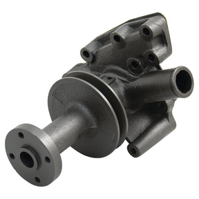 Introducing the Sparex Water Pump Assembly (Supplied with Pulley) - S.67833, a metallic automotive component featuring a 70mm diameter impeller, multiple hoses, and numerous mounting points.