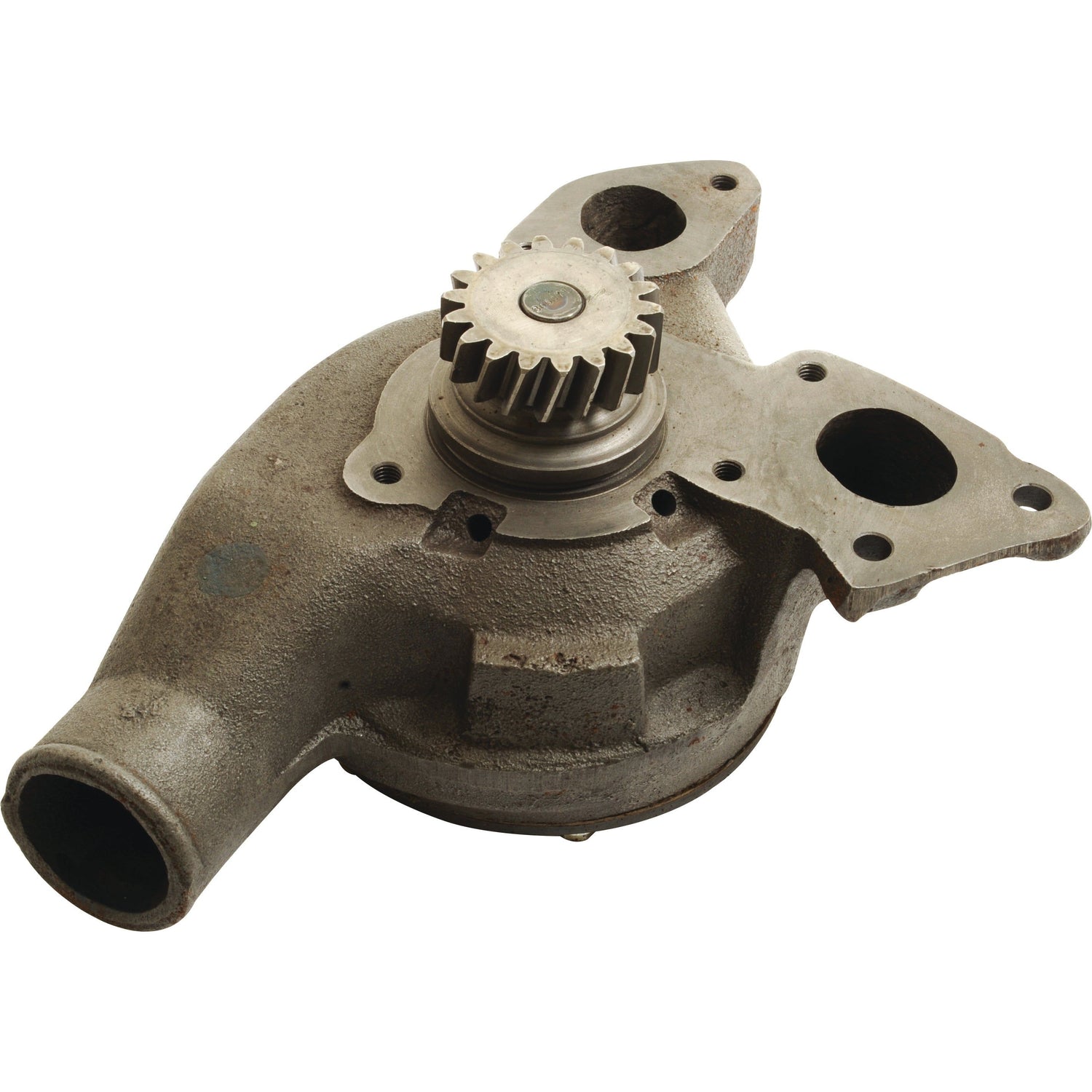 A Sparex Water Pump Assembly (Supplied with drive gear) featuring multiple mounting points, compatible with Perkins 1006 engines, can be identified by part number S.42316.