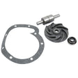 The Sparex Water Pump Repair Kit (Part No. S.63075) is a comprehensive set of mechanical parts, including a gasket, a helical gear, a bearing, and a cylindrical component—perfect for International Harvester equipment or as part of the Case IH Water Pump Repair Kit.