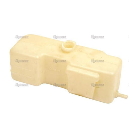 A Sparex rectangular beige plastic water tank, part number S.68841, featuring an opening at the top and a small nozzle at the bottom.