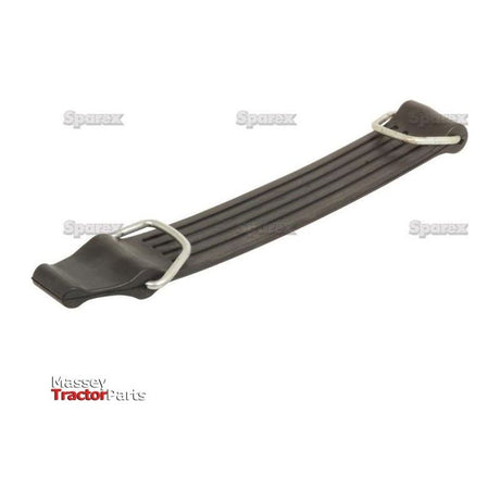 The Water Tank Strap from Sparex (Part No. S.68840) features metal clamps on each end and showcases the Massey Tractor Parts logo, making it compatible with Ford / New Holland models.