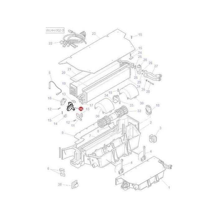 Water Valve - 3907312M3 - Massey Tractor Parts