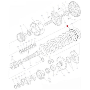 Wet Clutch Tray - 3619156M1 - Massey Tractor Parts