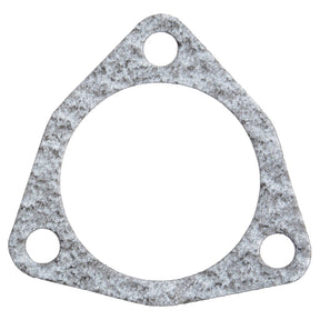 A Wheel Hub Gasket, Sparex Part No. S.61023 by Sparex, features a triangular metallic design with three corner holes and a large central opening, making it ideal for use with John Deere equipment.