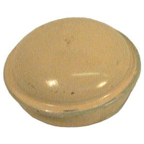 The Sparex Hub Cap (Part No. S.58824) is a small, circular, beige button with a slightly convex shape, reminiscent of a miniature hub cap.