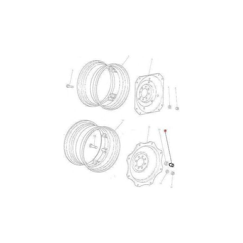 Massey Ferguson Wheel Nut Rear - 847417M1 | OEM | Massey Ferguson parts | Wheel Nuts-Massey Ferguson-Axles & Power Train,Bolts & Nuts,Farming Parts,Tractor Parts,Wheel Nuts,Wheels & Mudguards