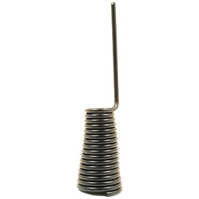Sparex's Wheel Rake Tine, measuring 257mm in length, 64mm in width, and Ø6.5mm in diameter, features a coiled metal spring with an extended straight rod at the top and boasts the durability of a Bamford Tine. It is designed to fit as CE435 and can be replaced using Sparex Part No.S.78052.