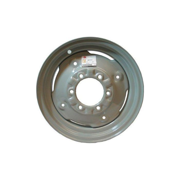 A gray, circular vehicle wheel rim labeled at the top, suitable for Case/IH machinery, named Massey Ferguson - Wheel Rim - 885741T2 from the AGCO brand.