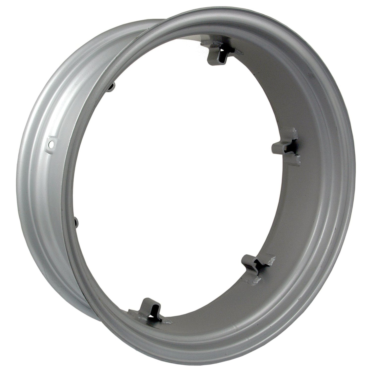 A shiny, circular Wheel Rim (9 x 28'' - S.42169) with five evenly spaced Sparex lugs.