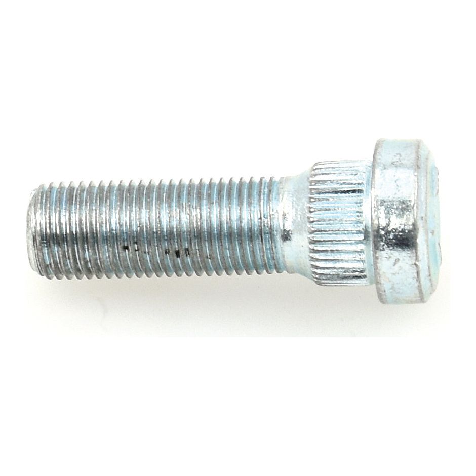 A single Sparex Wheel Stud 1/2'' x 1 3/4'' (UNF) Grip Ø: 5/8'', with a flat head, threaded shaft, and ridged section near the head, isolated on a white background. This stud is compatible with Case IH machinery.