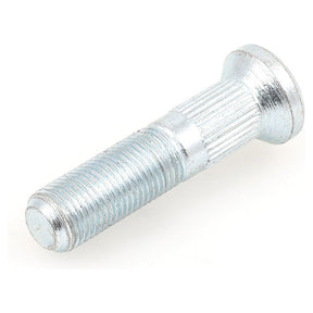 Close-up of a Sparex Wheel Stud 1/2'' x 2'' (UNF) with a threaded body and a ribbed, slightly wider top portion, measuring Grip Ø: 5/8''.