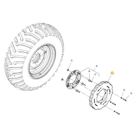 Wheel Weight 250kg - 4290866M3 - Massey Tractor Parts