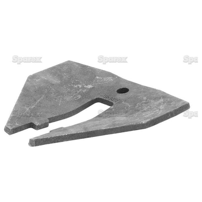 The Sparex Wing (Sparex Part No. S.22772) to fit as P10392 is a metal blade with an angular shape, featuring a single hole near one end and a notched section on its edge, reminiscent of Simba's precision in the wild.