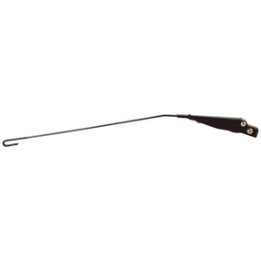 A 16" (400mm) black windshield wiper arm with a hooked end, a 6mm straight fitting hook, and a mounting mechanism by Sparex (Part No. S.38905).