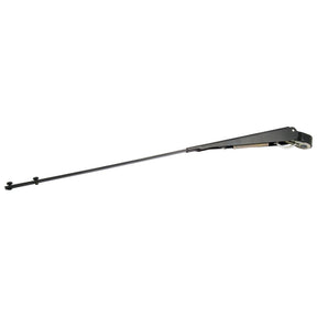 This image shows a 19’’ (480mm) straight, black windshield wiper arm with a metal spring and mounting components. It is compatible with Landini tractors and Sparex wiper blades, identified as Sparex Part No. S.42766.