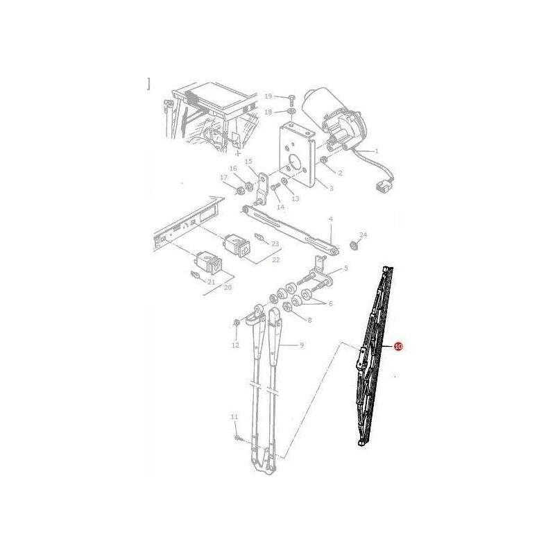 Massey Ferguson Wiper Blade - 3620129M91 | OEM | Massey Ferguson parts | Wiper Blades-Massey Ferguson-Cabin & Body Panels,Farming Parts,Tractor Parts,Windscreen Washers,Wiper Blades,Wiper Motors & Blades