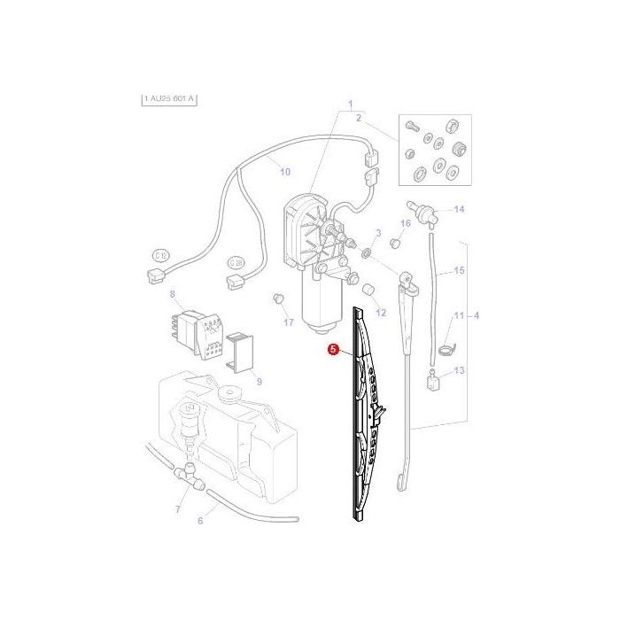 Wiper Blade - 3713195M1 - Massey Tractor Parts