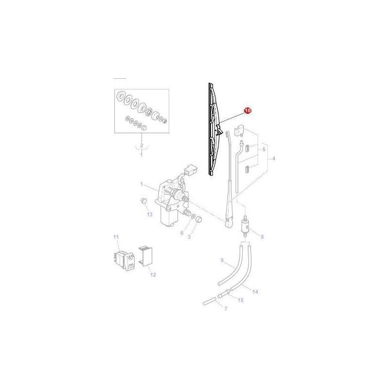 Massey Ferguson Wiper Blade - 4275049M1 | OEM | Massey Ferguson parts | Wiper Blades-Massey Ferguson-Cabin & Body Panels,Farming Parts,Tractor Parts,Windscreen Washers,Wiper Blades,Wiper Motors & Blades