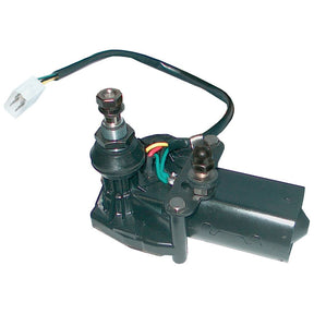 A Sparex Wiper Motor 12V (Part No. S.35463) features a black electric motor with a metal axle and connector wires, tailored for 12V automotive applications.