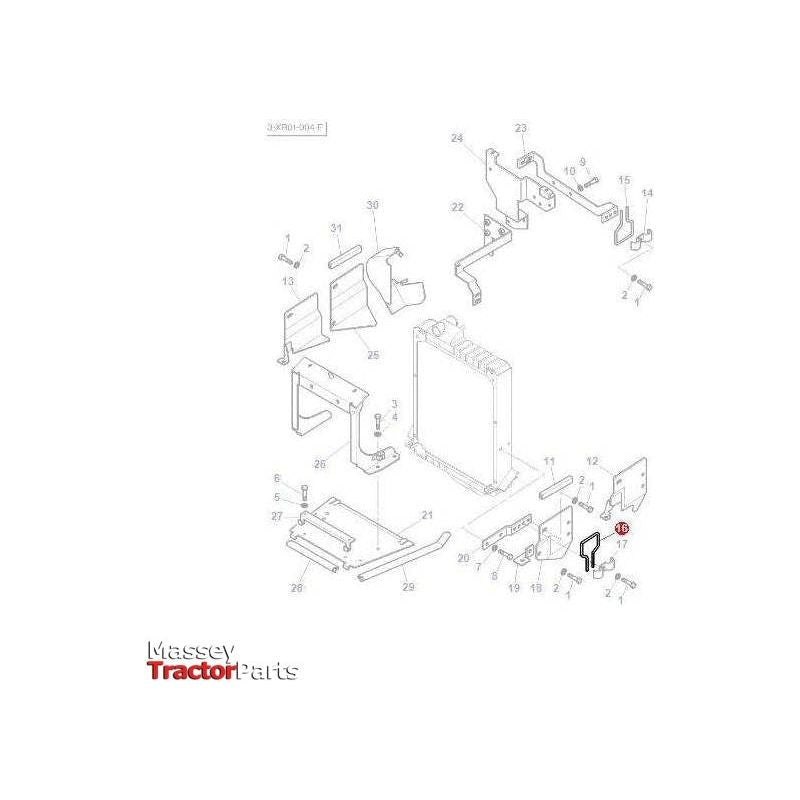 Massey Ferguson Wire - 3808671M1 | OEM | Massey Ferguson parts | Grilles & Cowls-Massey Ferguson-