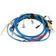 A coiled wiring harness in blue with multiple colored wires and connectors, designed specifically for Ford / New Holland machinery, branded as Sparex and identified by Part No. S.67035.