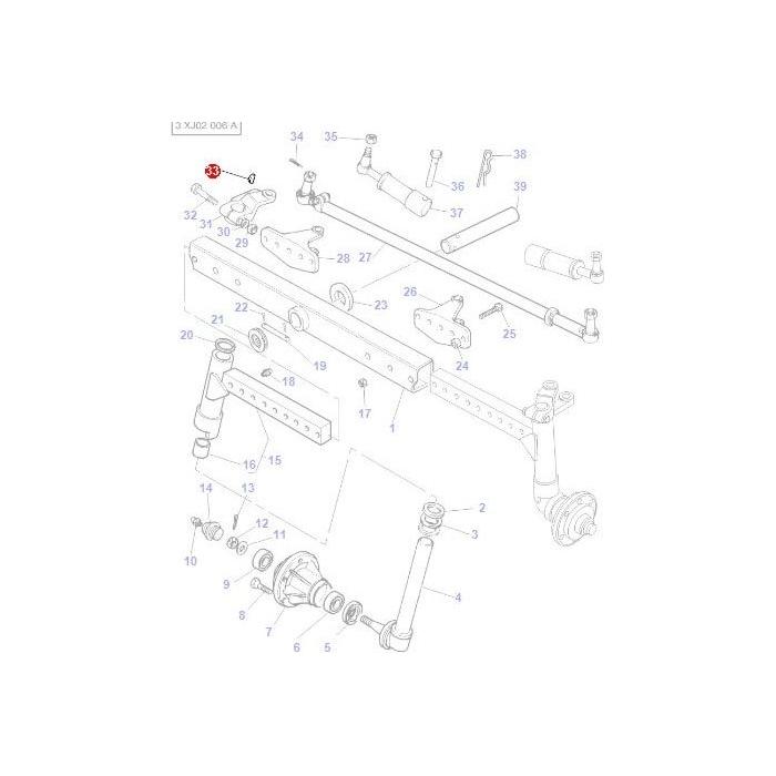 Woodruff Key - 350355X1 - Massey Tractor Parts