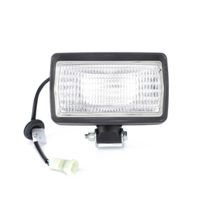 AGCO Massey Ferguson - Worklight - 3808923M91 with wiring harness and connector against a white background, compatible with Massey Ferguson 4300 Series and 4200 Series tractors.