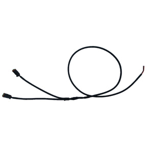The Sparex Y Cable Short - 1300mm (Sparex Part No. S.154016) is a black wiring harness with a long looped section and three connectors at the ends.