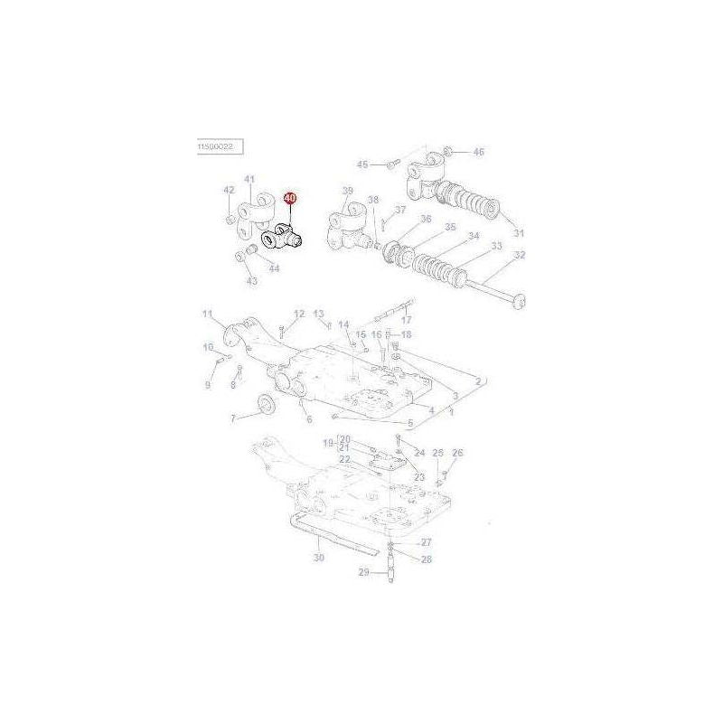Massey Ferguson Yoke - 180972M2 | OEM | Massey Ferguson parts | Linkage-Massey Ferguson-Draft Control Components,Farming Parts,Hydraulics,Tractor Hydraulic,Tractor Parts
