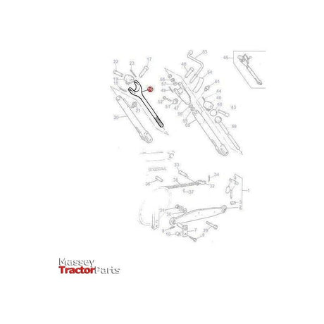 Massey Ferguson Yoke - 1863888M91 | OEM | Massey Ferguson parts | Linkage-Massey Ferguson-Farming Parts,Levelling Boxes & Components,Linkage,PTO & Linkage,Tractor Parts,Yoke & Fork