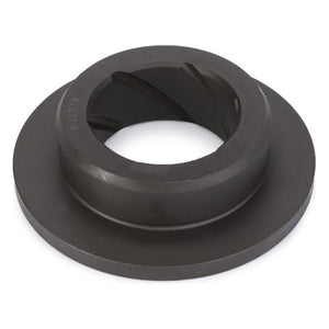 A dark gray, circular industrial component with a tapered inner bore and an outer flange, the Massey Ferguson - Bush - ACP0300210 by AGCO is compatible with models like the MF 6290 and MF 6497.